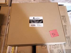 lot 92 image: Vetta Chrome 2-Handle Deck-Mount High-Arc Handle Kitchen Faucet (Deck Plate Included)