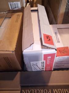 lot 165 image: Restore 4 in. x 12 in. Glazed Ceramic Bright White Subway Tile (9 Sq Ft)