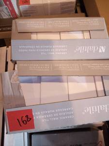 lot 168 image: Restore 3 in. x 6 in. Ceramic Bright White Subway Tile (50 Sq Ft)
