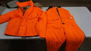 lot 12 image: Prairie Mountain Orange Hunting Jacket & Bibs