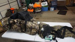 lot 21 image: Cabelas Dry Duffel Bags