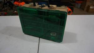 lot 51 image: Plano Tackle Box with Colored Lures