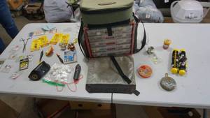 lot 102 image: Fishing Bag & Tackle Supplies