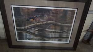 lot 122 image: Ducks Unlimited Framed Sleeping Beauties Signed by Richard Clifton