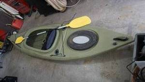 lot 5 image: Vector 144 Future Beach Army Green 12 ft Kayak