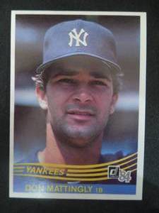 lot 11 image: 1984 Donruss Don Mattingly Rookie Card #248 NM Condition LK