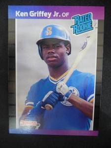 lot 14 image: 1989 Donruss Ken Griffey Jr. Rookie Card #33 LK