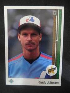 lot 15 image: 1989 Upper Deck Randy Johnson Rookie Card #25 - LK
