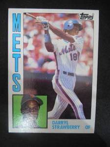 lot 29 image: 1984 Topps Darryl Strawberry Rookie Card #182