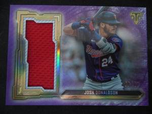 lot 34 image: 2020 Triple Threads Josh Donaldson Jersey Relic Card #SJR-JDN Serial #d 827