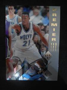 lot 48 image: 1995 Upper Deck SP Kevin Garnett Rookie Card #159 LK