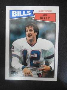 lot 56 image: 1987 Topps Jim Kelly Rookie Card #362 LK