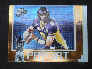 lot 61 image: 2005 Press Pass Paydirt Aaron Rodgers Rookie card #11