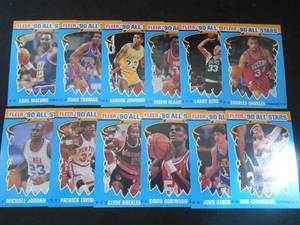 lot 67 image: 1990 Fleer All Stars Set of 12 Cards - Jordan, Barkley, Ewing