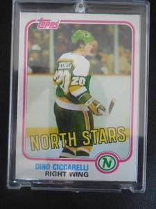 lot 68 image: 1981 Topps Dino Ciccarelli Rookie Card #105 LK