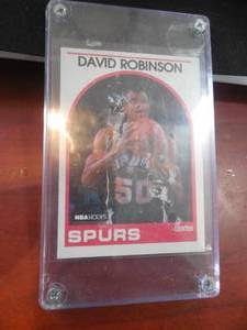 lot 77 image: 1989 Hoops David Robinson Rookie Card #310