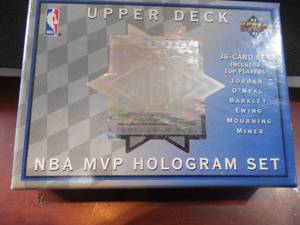lot 79 image: 1993 Upper Deck Hologram NBA MVP Set of 36 Cards. - Jordan , Barkley, Ewing & More