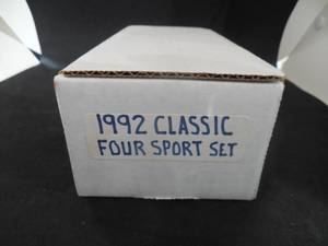lot 83 image: 1992 CLASSIC DRAFT PICK COLLECTION - 4-SPORT SET-DEREK JETER-SHAQUILLE ONEAL...