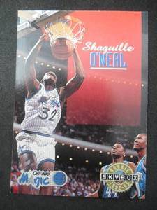 lot 91 image: 1992 Skybox Shaquille ONeal Rookie Card #382 LK