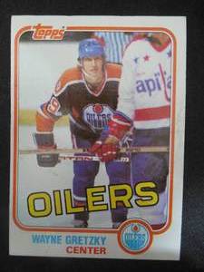 lot 107 image: 1981 Topps Wayne Gretzky Card #16