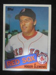 lot 113 image: 1985 Topps Roger Clemens Rookie Card #181 LK