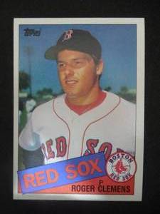 lot 114 image: 1985 Topps Roger Clemens Rookie Card #181 LK