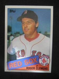 lot 115 image: 1985 Topps Roger Clemens Rookie Card #181 LK