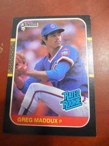lot 119 image: 1987 Donruss Greg Maddux Rookie Card #36