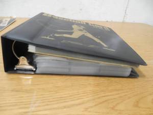 lot 128 image: 3 ring  Album Loaded with Baseball Cards & Pages