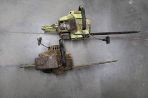 lot 12 image: vintage chain saws