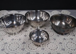 lot 194 image: 3 SONS OF LIBERTY BOWLS. BY PAUL REVERE