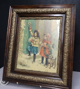 lot 222 image: ANTIQUE FRAMED GERMAN PRINT