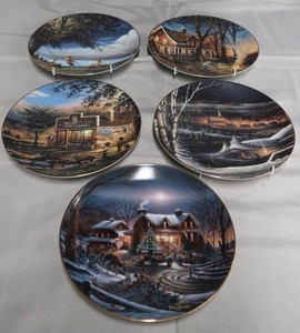 lot 259 image: 5 TERRY REDLIN COLLECTOR PLATES