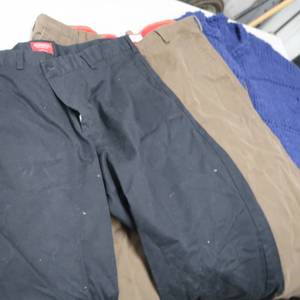 lot 268 image: MENS PANTS AND KNITTED VEST