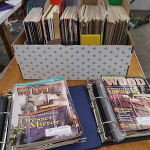 lot 280 image: WOOD WORKING MAGAZINES.