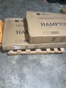2 HAMPTON BAY 42,000 BTU Gold Gas Patio Heater NEW SEE PICS