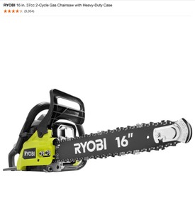 ASSORTED 16 RYOBI CHAINSAWS (TOOL  ONLY). VARIOUS CONDITIONS. SEE PICTURES