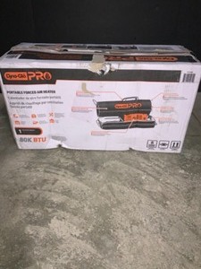 DYNA-GLO PRO 80K BTU FORCED AIR KEROSENE PORTABLE HEATER. SEE PICTURES