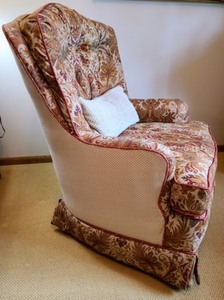 lot 77 image: Custom Upholstered Armchair
