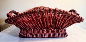 lot 95 image: Woven Red Basket