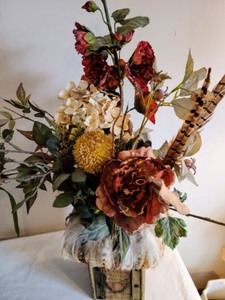 lot 103 image: Faux Floral Arrangements