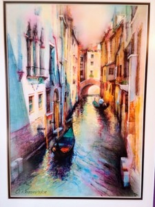 lot 114 image: Vibrant Colored Print by Olga Krasovska