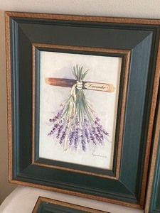 lot 35 image: Set of Five Framed Herb Themed Prints