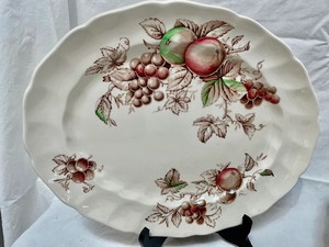 lot 238 image: Johnson Bros. Harvest Time Serving Pieces