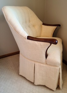 lot 153 image: Custom Upholstered Vintage Armchair
