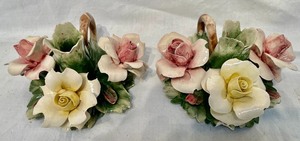 lot 252 image: Capidimonte Candle Holders