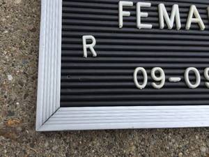 lot 334 image: Old School Menu Board With Many Letters
