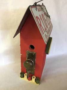 lot 300 image: Fun Folk Art Bird House