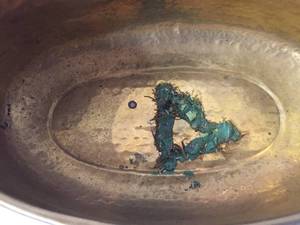 lot 304 image: Decorative Brass Bowl With Ornate Handles