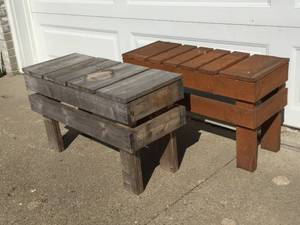 lot 316 image: 2 Wooden Garden Benches